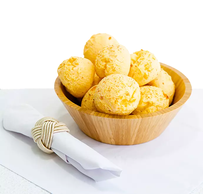 Cesta pão de queijo